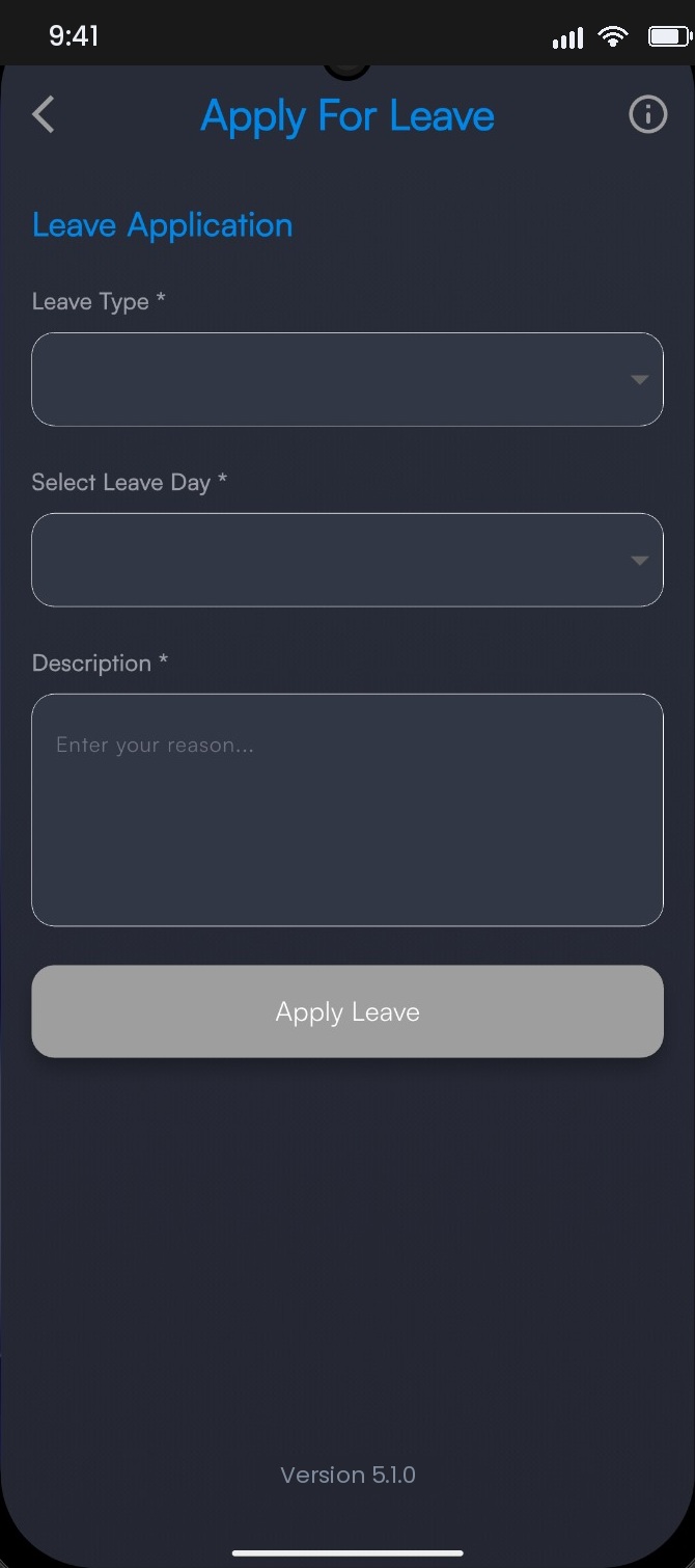 Leave request awaiting approval